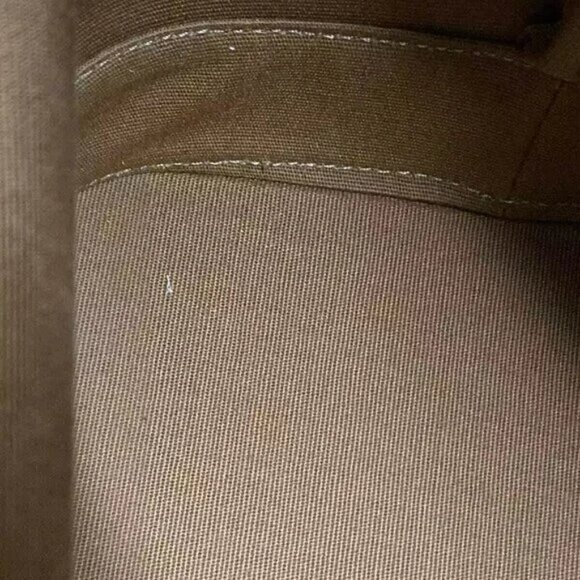 Auth CELINE Medium Cabas Tan (Dark Brown) Brown) Triomphe Canvas 1421-111324 - Picture 11 of 14